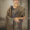 Dhiyona GR Women's Aroma Ebony Black Woven Banarasi Art Silk Saree