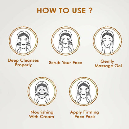 NutriGlow Gold Kesar Facial Kit - Indyancart