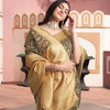 Dhiyona GR Women's Avika Brown Cotton Ikat Silk Saree