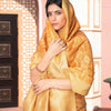 Dhiyona GR Women's Avika Yellow Cotton Ikat Silk Saree