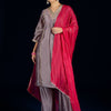 Indyancart VA Floral Yoke Design A-Line Kurta With Palazzos & Dupatta