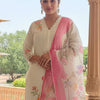 Dhiyona IE Women Floral Printed Kurta with Trousers & Dupatta