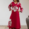 Dhiyona SN Women's Floral Embroidered Anarkali Kurta with Palazzo