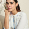 Dhiyona IE Printed Pleated Thread Work Pure Cotton Kurta With Trousers