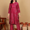 Dhiyona VA Women's Printed V-Neck Kurta with Trouser