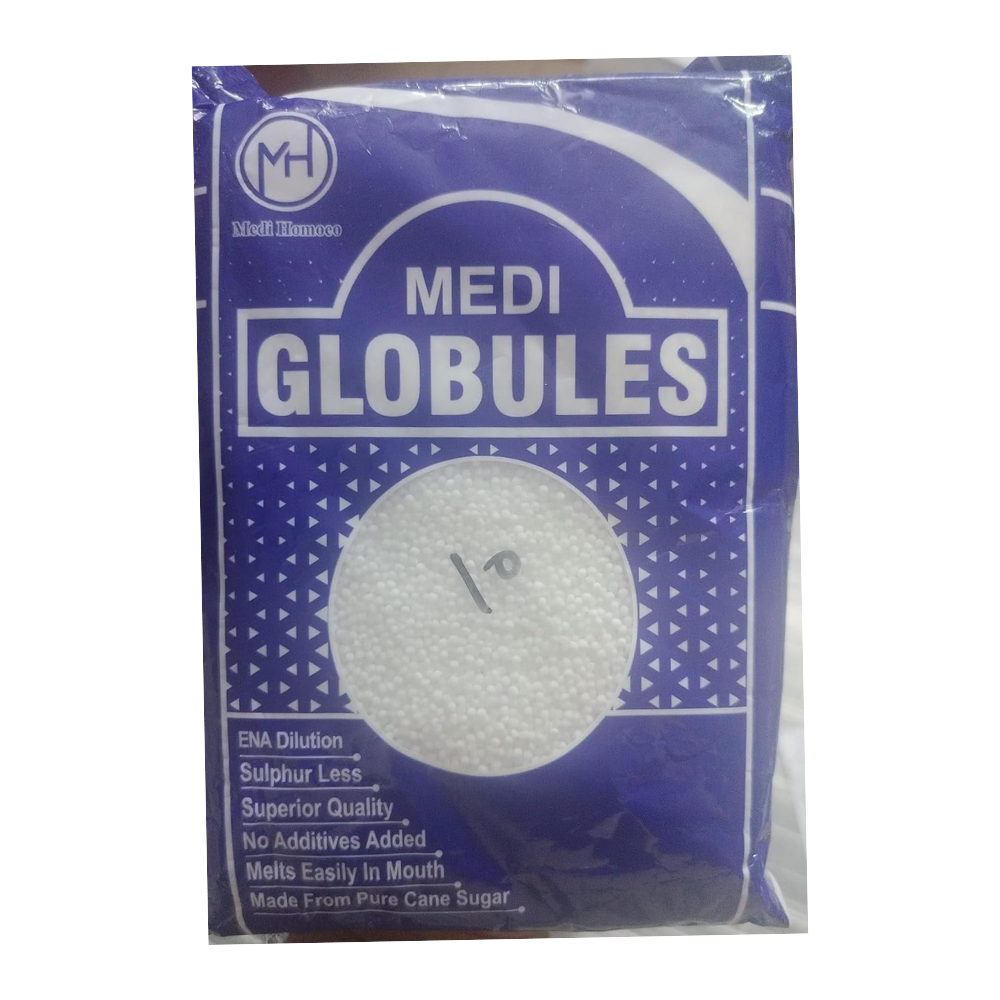 Medi Homeopathy Globules Size 10 - Indyancart