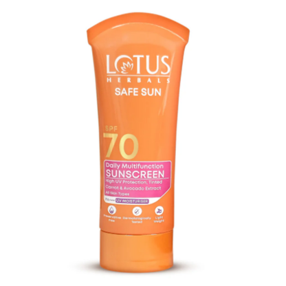 Lotus Herbals Safe Sun Daily Multi-Function Sunblock Sunscreen SPF 70 - Indyancart