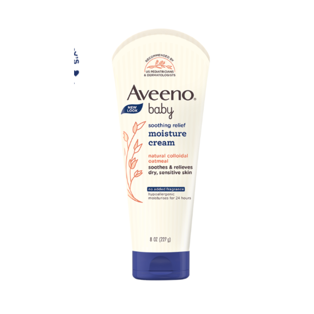 Aveeno Baby Soothing Relief Moisture Cream, 24-Hour Protection for Dry, Itchy or Sensitive Skin - Indyancart