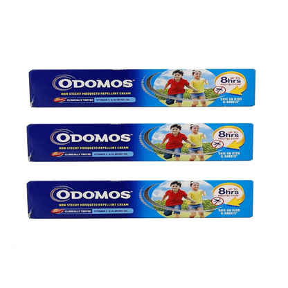 Dabur Odomos Non-Sticky Mosquito Repellent Cream With Vitamin E & Almond - Indyancart