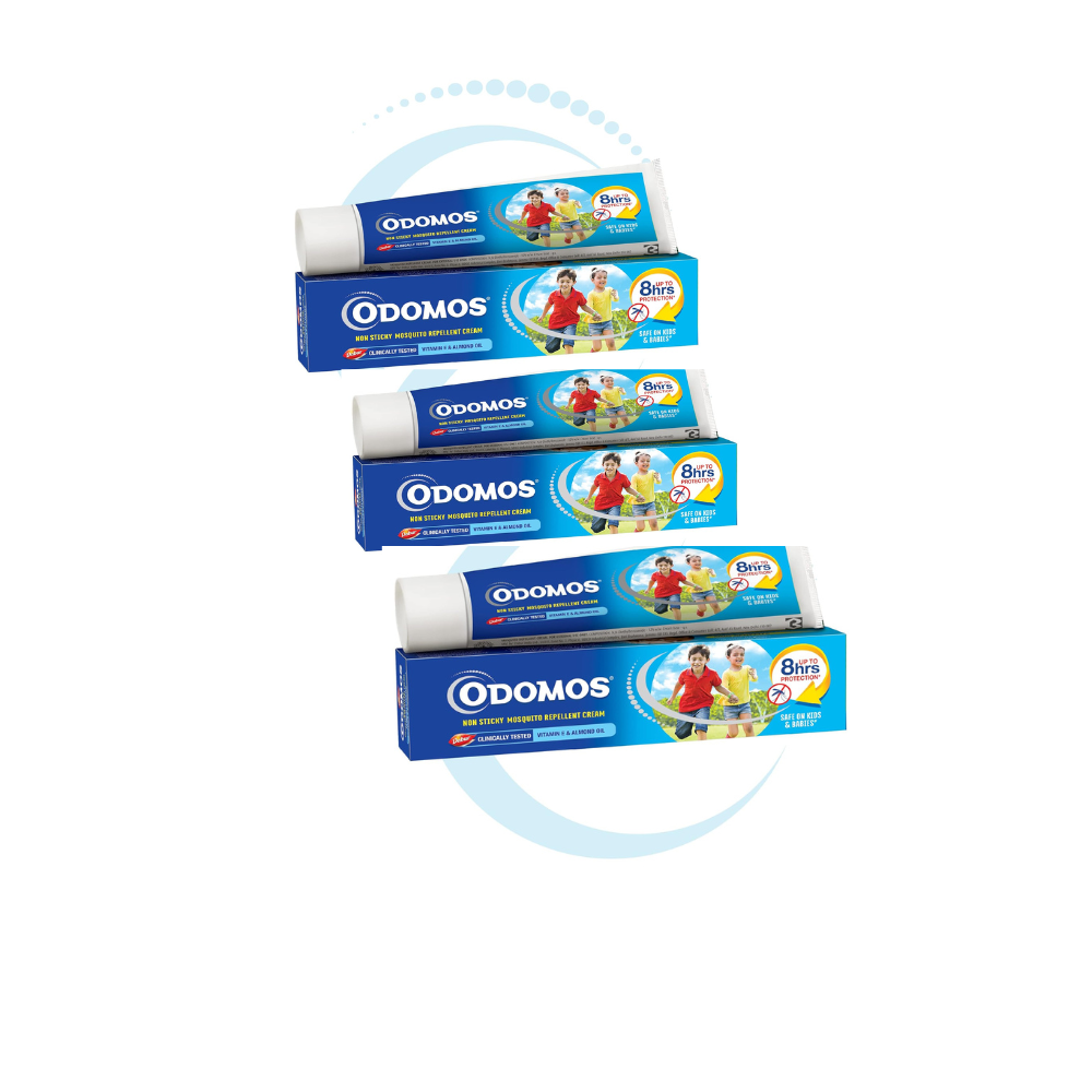 Dabur Odomos Non-Sticky Mosquito Repellent Cream With Vitamin E & Almond - Indyancart