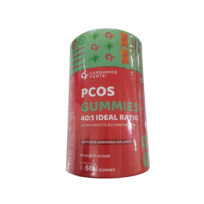 Carbamide Forte PCOS Gummies for Women with Myo & D Chiro Inositol - Orange Flavor