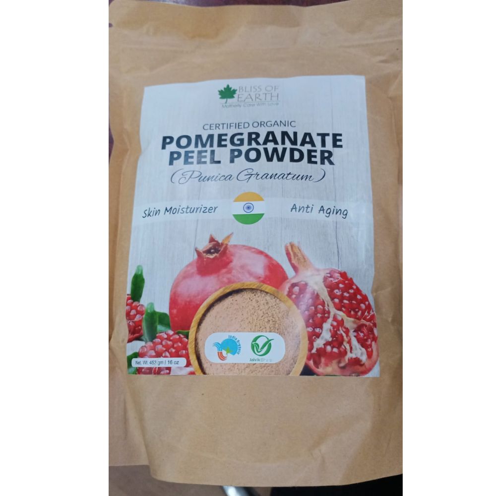 Bliss of Earth Certified Organic Pomegranate Peel Powder - Indyancart