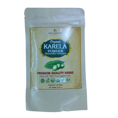 Deep Ayurveda Organic Karela Powder (Bitter Gourd) - Indyancart