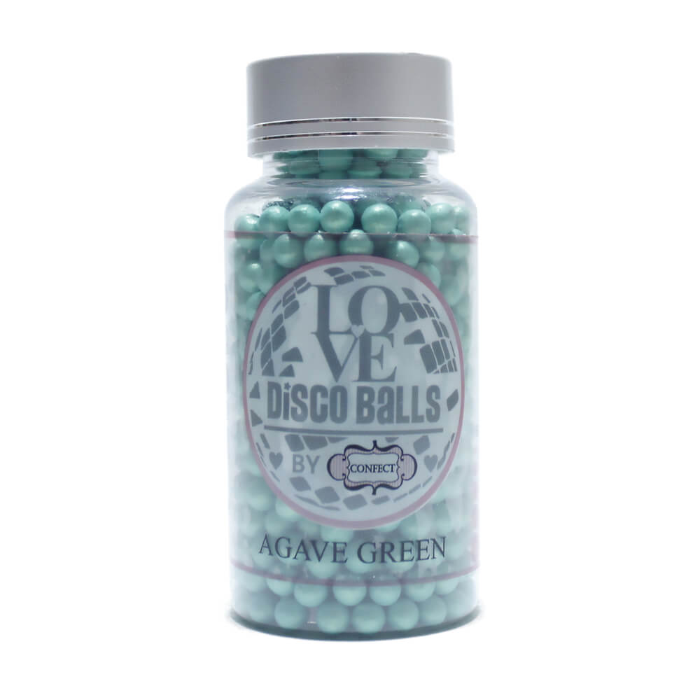 Confect Agave Green Disco Balls Sprinkles 6 MM