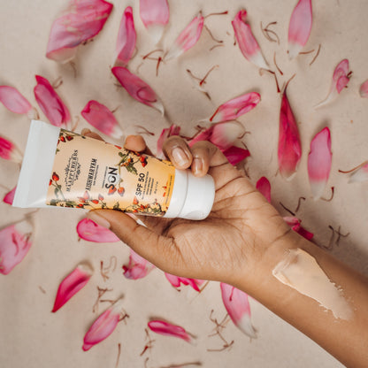 Haappyherbs Aishwaryam Spf50 Powerful,Weightless & Moisturizing Sunscreen , Pa++,Uva& Uvb Protection