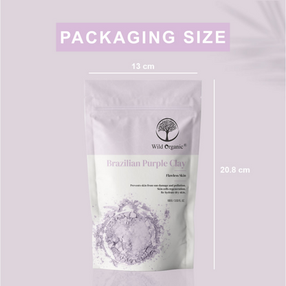 Wild Organic Brazilian Purple Flawless Skin Clay Powder