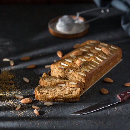 Almond House Whole Wheat Jaggery Cake With Almonds