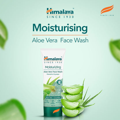 Himalaya Herbals Moisturizing Aloe Vera Face Wash - Indyancart