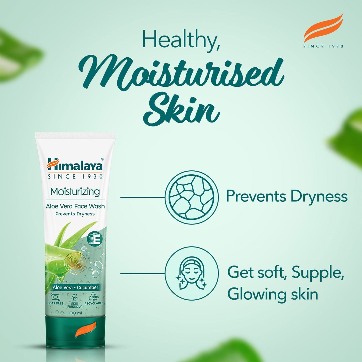 Himalaya Herbals Moisturizing Aloe Vera Face Wash - Indyancart