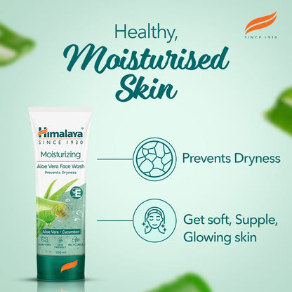 Himalaya Herbals Moisturizing Aloe Vera Face Wash - Indyancart