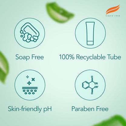Himalaya Herbals Moisturizing Aloe Vera Face Wash - Indyancart