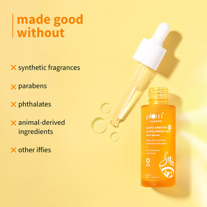 2% Alpha Arbutin & Hyaluronic Acid Tan Fading Face Serum For All Skin Types