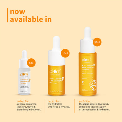 2% Alpha Arbutin & Hyaluronic Acid Tan Fading Face Serum For All Skin Types