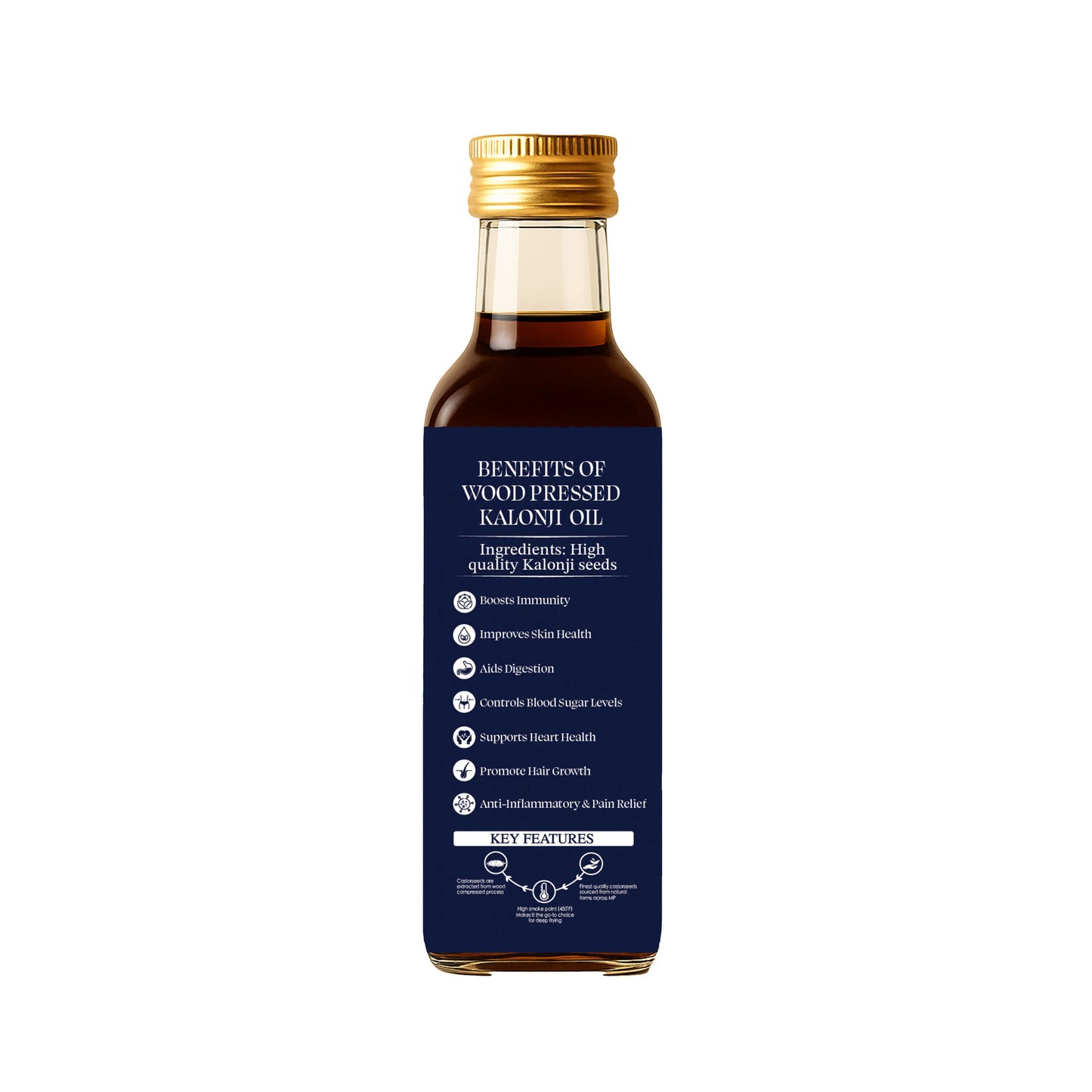 Dorjee Wellness Wood Pressed Kalonji (Black Seed) Oil