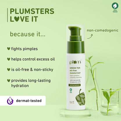Plum Goodness Green Tea Oil-Free Moisturizer For Oily & Acne-Prone Skin