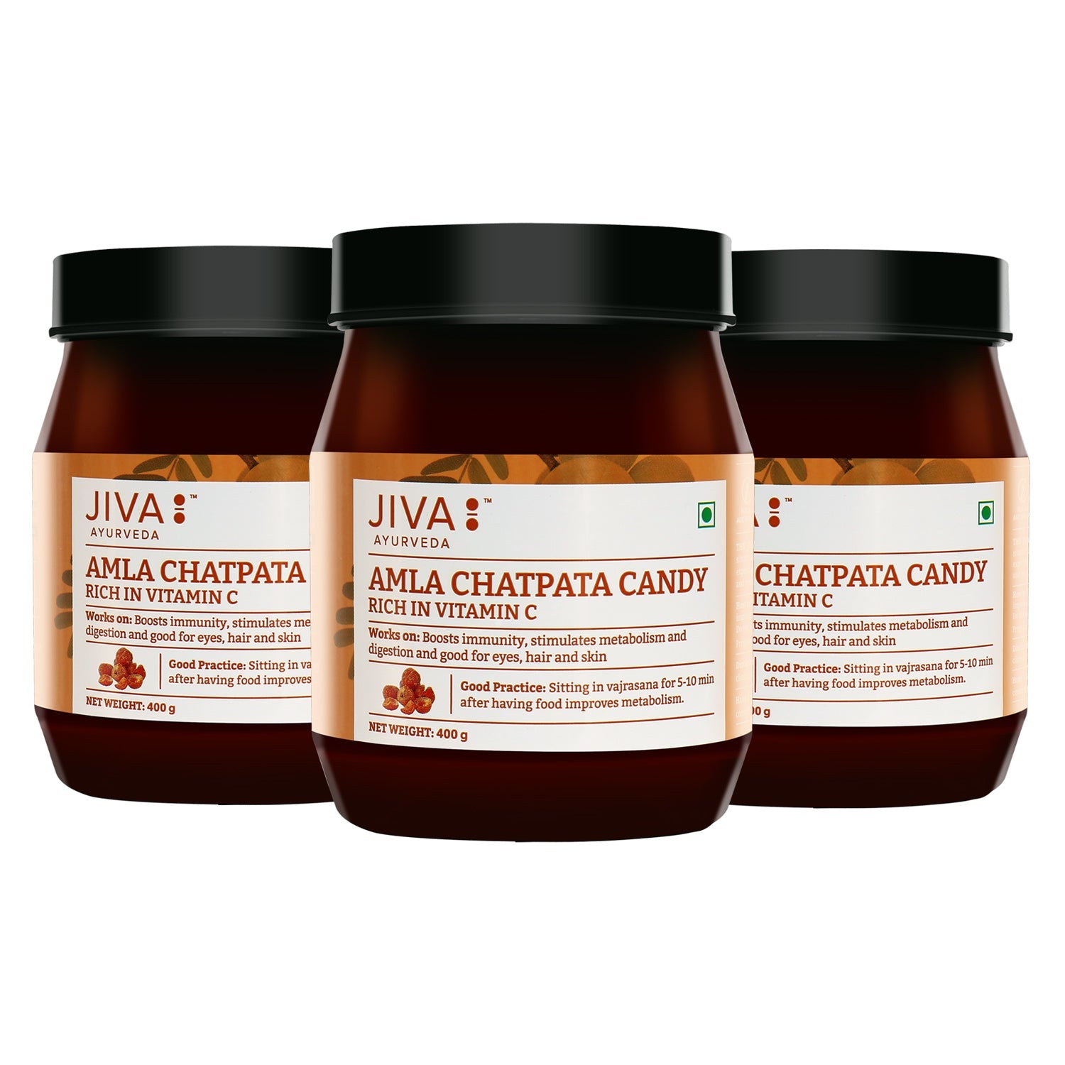 Jiva Ayurveda Chatpata Amla Candy - Indyancart