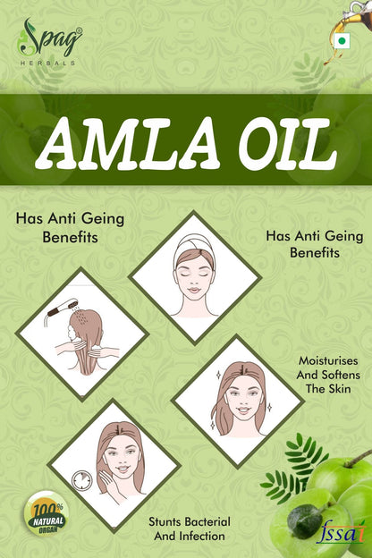 Spag Herbals Amla Oil For Hair & Skin Care - Indyancart