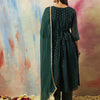 Dhiyona VV Dakshini Women Flared Kurta and Trousers Pant Set Cotton Silk Blend