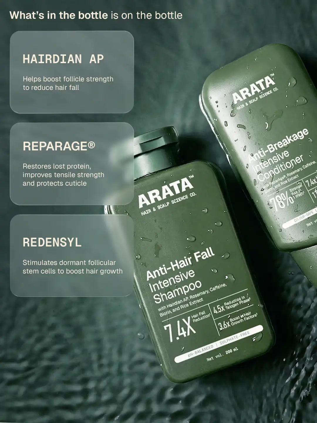 Arata Anti-Hair Fall Shampoo & Conditioner Combo