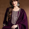 Dhiyona IE Women Ethnic Motifs Embroidered Panelled Thread Work Kurta with Trousers & With Dupatta
