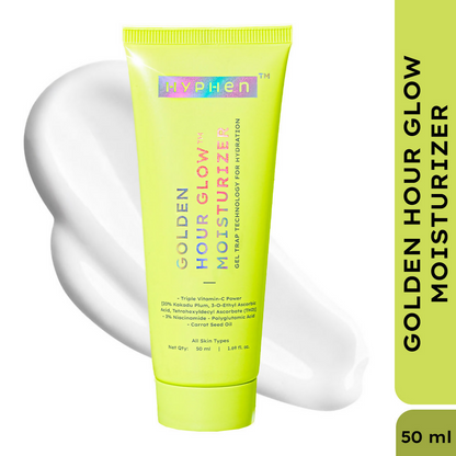 Hyphen Golden Hour Glow Face Moisturizer with Triple Vitamin C & 3% Niacinamide