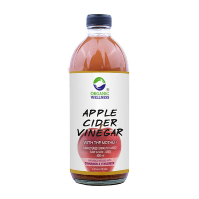 Organic Wellness Apple Cider Vinegar with Mother, Cinnamon & Fenugreek