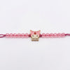 Dhiyona Pink Transparent Beaded Cartoon Character Kids Rakhi With Roli Chawal Chandan Mishri