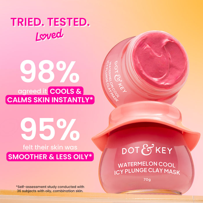 Dot & Key Watermelon Cool Icy Plunge Clay Mask