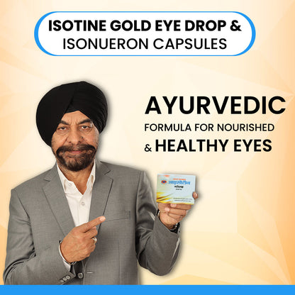 Jagat Pharma Isotine Gold + ISO Pain Relief Roll-On: Eye & Pain Care Combo