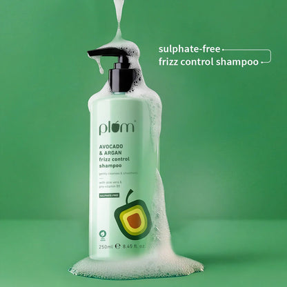 Plum Goodness Avocado & Argan Frizz Control Shampoo