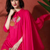 Dhiyona SN Women's Embroidered Pure Cotton A-Line Kurta & Trouser With Dupatta