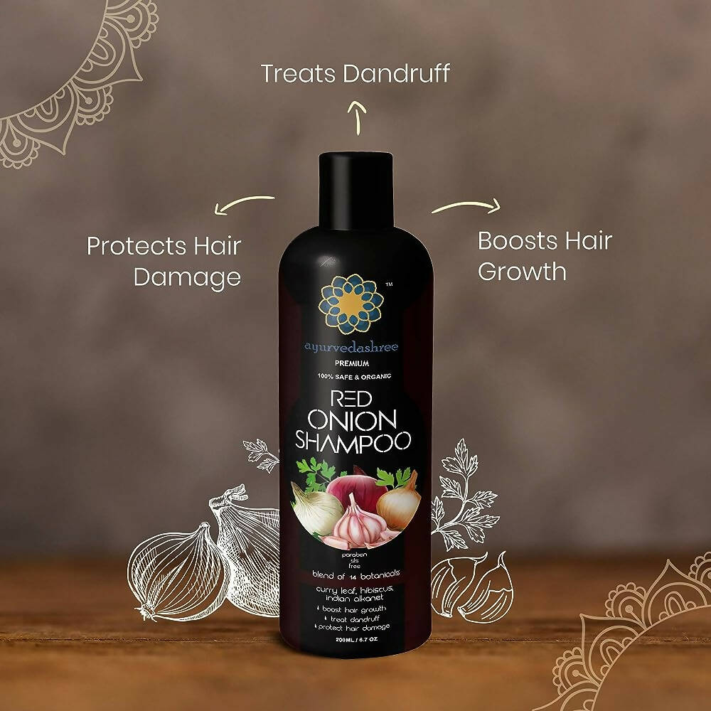 Ayurvedashree Red Onion Shampoo For Growth