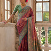 Wine Green Banarasi Silk Saree