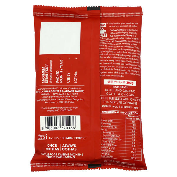 Cothas Coffee Hotel Blend INS Strong Coffee Powder