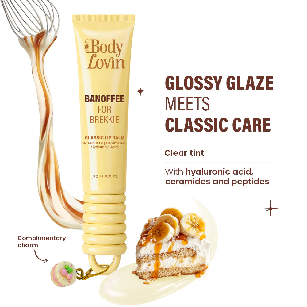 Plum Goodness Banoffee for Brekkie Glassic Lip Balm by BodyLovin'