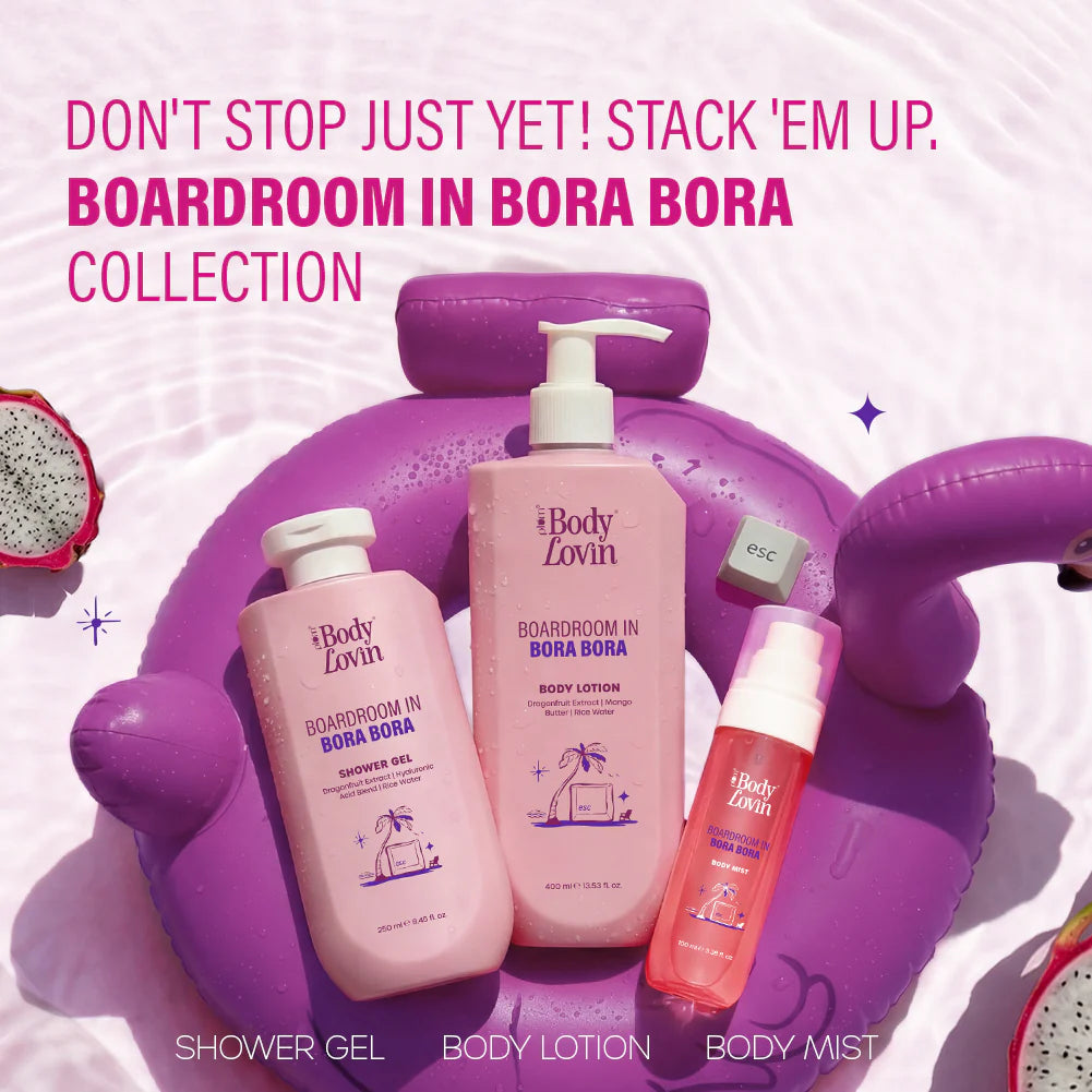 Plum Goodness Boardroom In Bora Body Mist by BodyLovin'