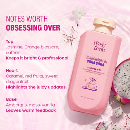 Plum Goodness Boardroom In Bora Shower Gel by BodyLovin'