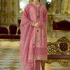 Dhiyona VA Women's Floral Embroidered Cotton Kurta with Trouser & Dupatta