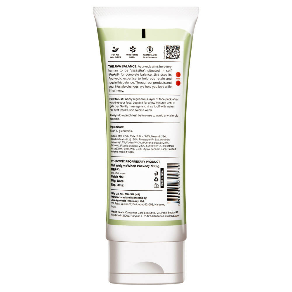 Jiva Ayurveda Neem Mud Pack - Indyancart