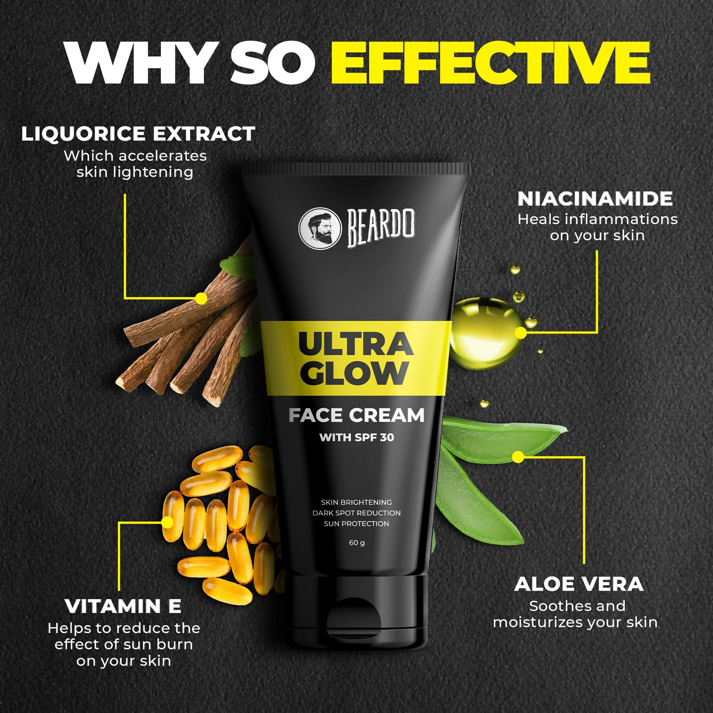 Beardo Ultra Glow Face Cream with SPF30 - Indyancart